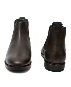 Brown Leather Chelsea Boots