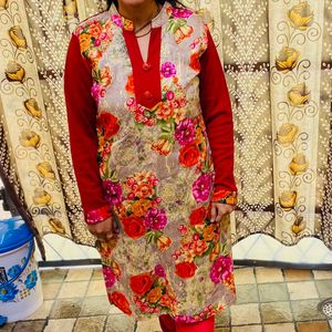 Floral Print Kurta