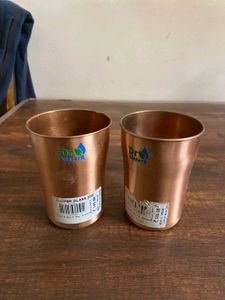 Copper Drinking Glasses (Set of 2)
