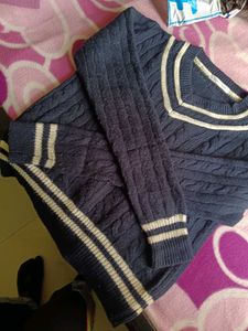 Striped Navy Blue Sweater