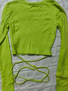 Neon Green Long Sleeve Top