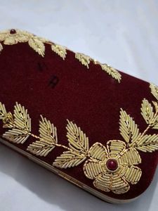 Elegant Maroon Clutch
