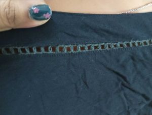 Short Black Kurta