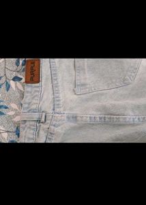 Floral Peplum Top and Cargo Jeans