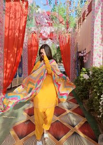 Haldi - Patiala Suit Full Set