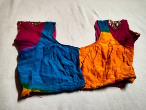 saree garba night style or jaipuri print 💗