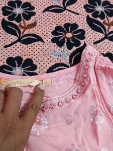 Peach Floral Top