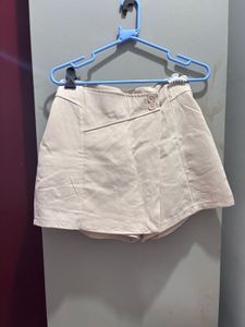 Beige Skort Shorts