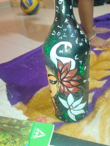 Saraswati Bottel Painting