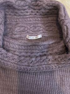 Lavender Cowl Neck Sweater