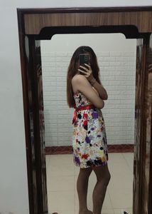 Vibrant printed dress