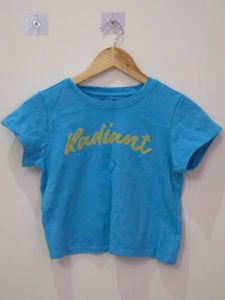 Blue 'Radiant' Graphic Tee