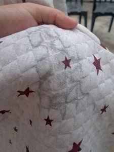 White Star Print Hoodie/ Sweat Shirt