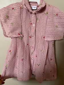 Peppermint Kids Floral Knit Frock