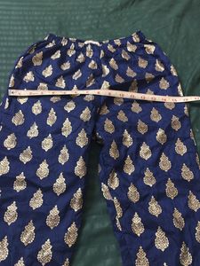 Blue Velvet Kurta Set