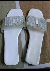 Beautiful Butterfly Sequence Slippers In 39 Size