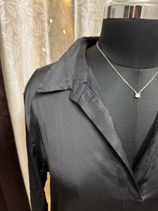 Black Satin Shirt