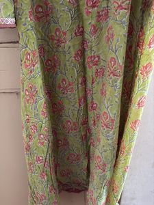 Green Floral Kurta