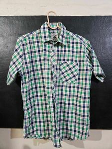 JIGZY Men’s Checked Casual Shirt – Half Sleeve