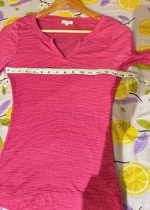 Pink Long Sleeve Top