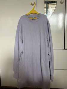 Lavender Oversized Sweatshirt Dress