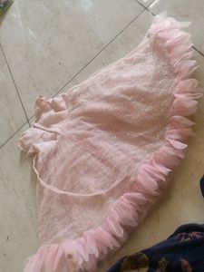 Cute Frock And Dhoti Dress For A Girl