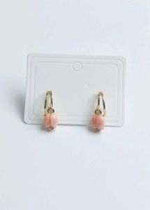 Dainty Pink Drop Earrings