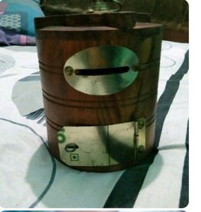 Wooden Money Bank  Water Tank Shaped