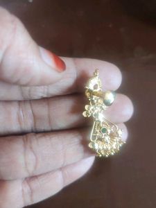 Elegant Gold Tone Stud Earrings