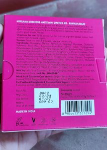 MyGlamm Lucious Matte Mini Lipstick Kit❤ 💞