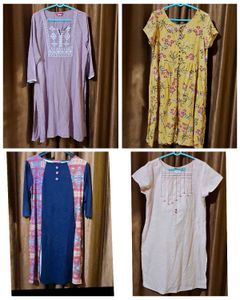 Combo Of 4 Kurti Size 44 Inches