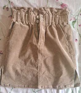 Shinestar Beige Mini Skirt