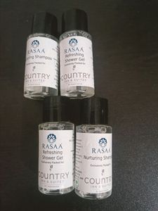 RASAA refreshing Shower Gel&amp; Nurturing Shampoo. Exclusive Packed For COUNTRY Inn&amp; Suites By One Pair It&#39;s Totally New