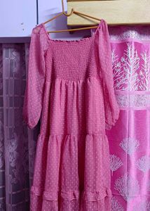 Elegance Flare A Line pink 🩷 Women Dress
