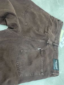 FREAKINS Brown Baggy Jeans
