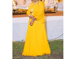 Yellow Handwork 3pec For Wedding
