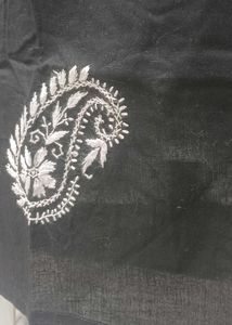 Elegant Black Embroidered Kurti