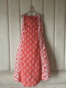 Pink Frock ( M Size ) And Stiched From Inside