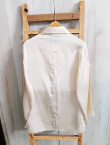 Elegant Beige Button-Down Shirt size-38-39-L