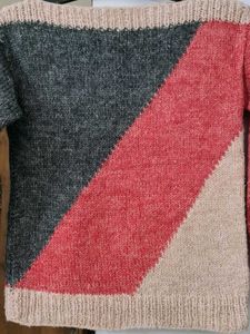 Handknitted thick woollen sweater