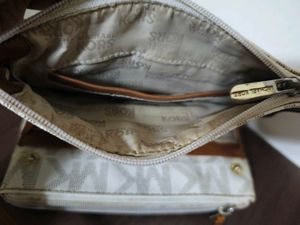 Authentic Mk monogram Sling Bag