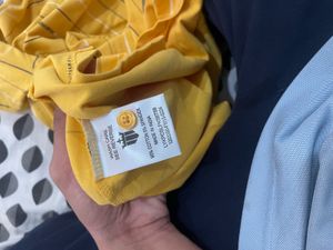 Louis Philippe Yellow Striped T-Shirt