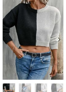 Two-Tone Long Sleeve Top