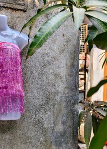 VNM. Pink Sequin Tube Top