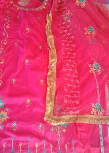 Amazing Fully Stitched Punjabi Suit With Net Dupat