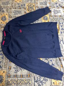 Navy Blue Pullover Sweatshirt