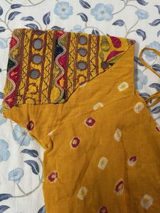 Embroidered Yellow Blouse