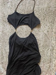 Newme Black Cut Out Maxi Dress