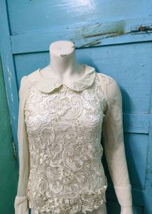 Silk Lace Top Both Side