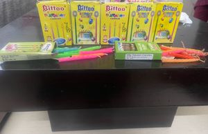 9 Boxes Of 10 Small Multicoloured Candles in Each